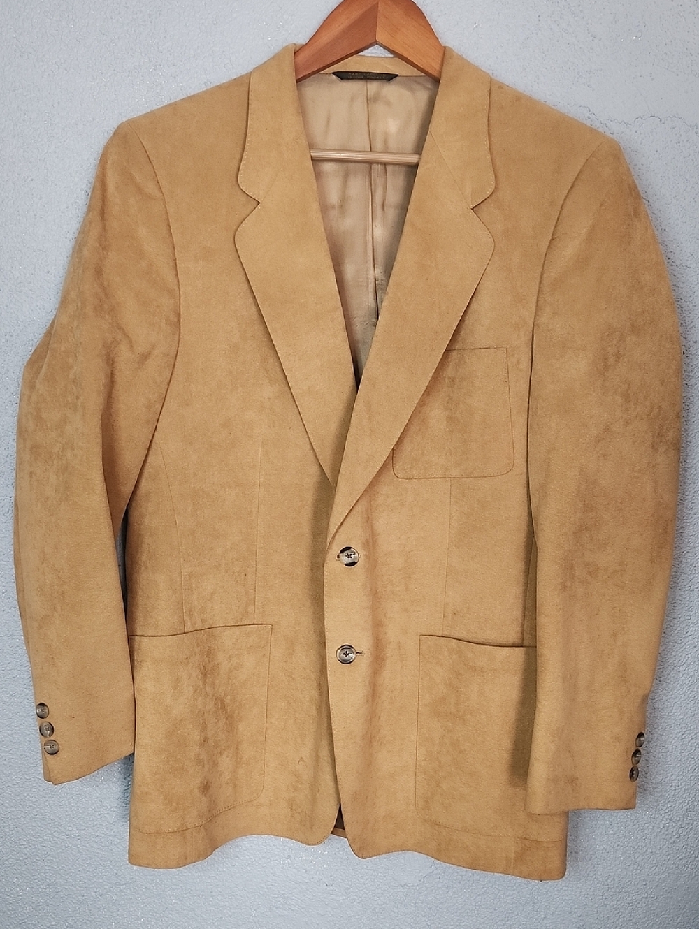 Doncaster Tan Suede Sport Coat - Two-Button Blazer